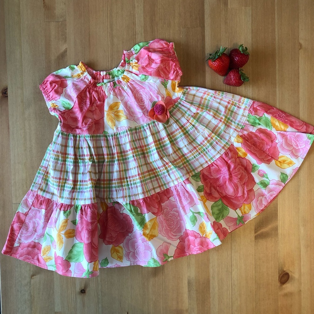 Baby Lulu NEW Etched Rose dress